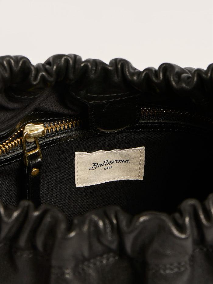 Bellerose Sac Seau En Cuir Noir Pour Femmes