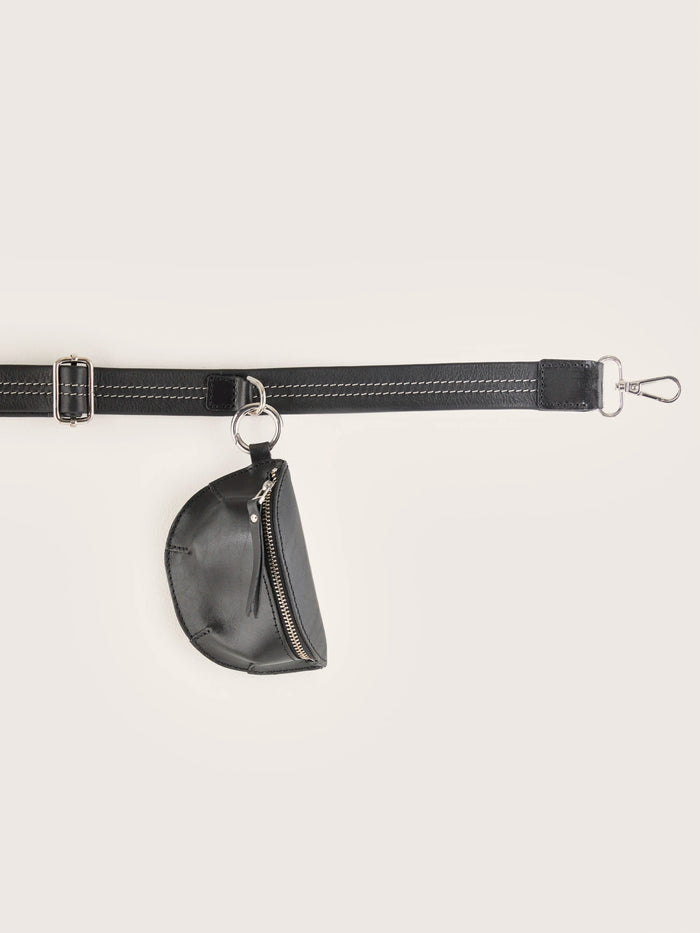 Bellerose Sangle En Cuir Noir Pour Femmes
