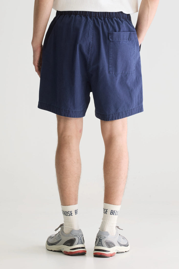 Bellerose Short Ample Bleu Marine Pour Homme