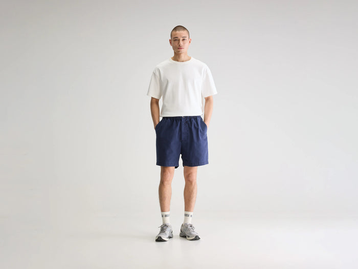 Bellerose Short ample bleu marine pour homme