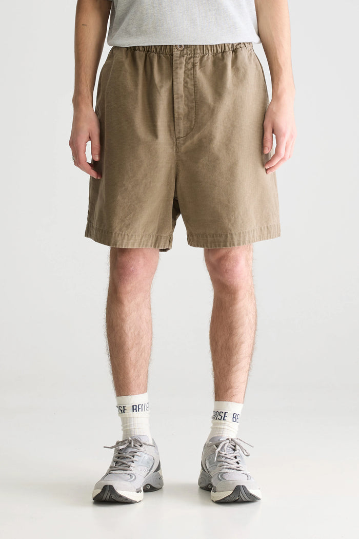Bellerose Short Ample Gris-vert Pour Homme