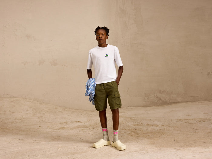 Bellerose Short cargo kaki pour garçons