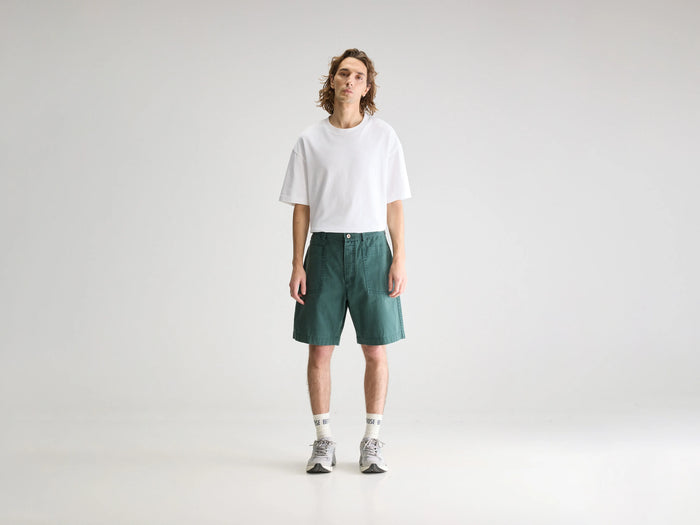 Bellerose Short chino vert pour homme