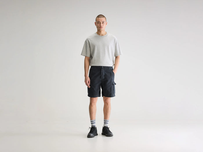 Bellerose Short en denim gris pour homme