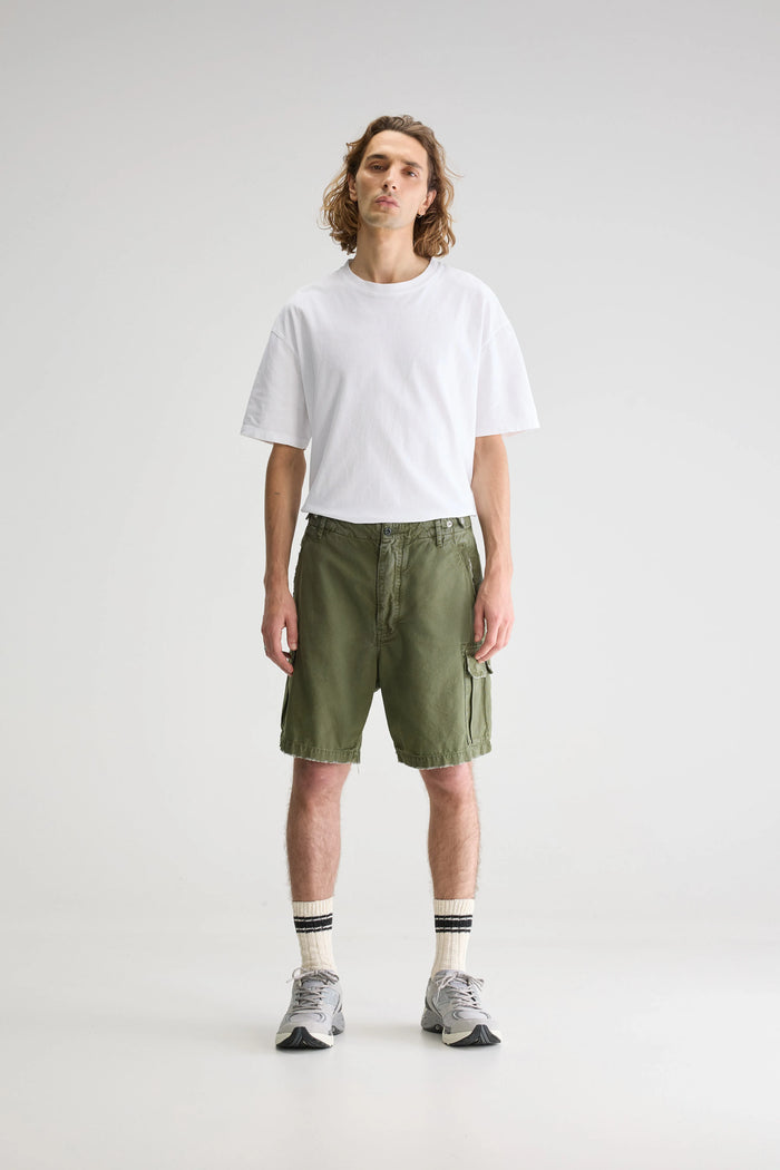 Bellerose Short En Denim Gris-vert Pour Homme