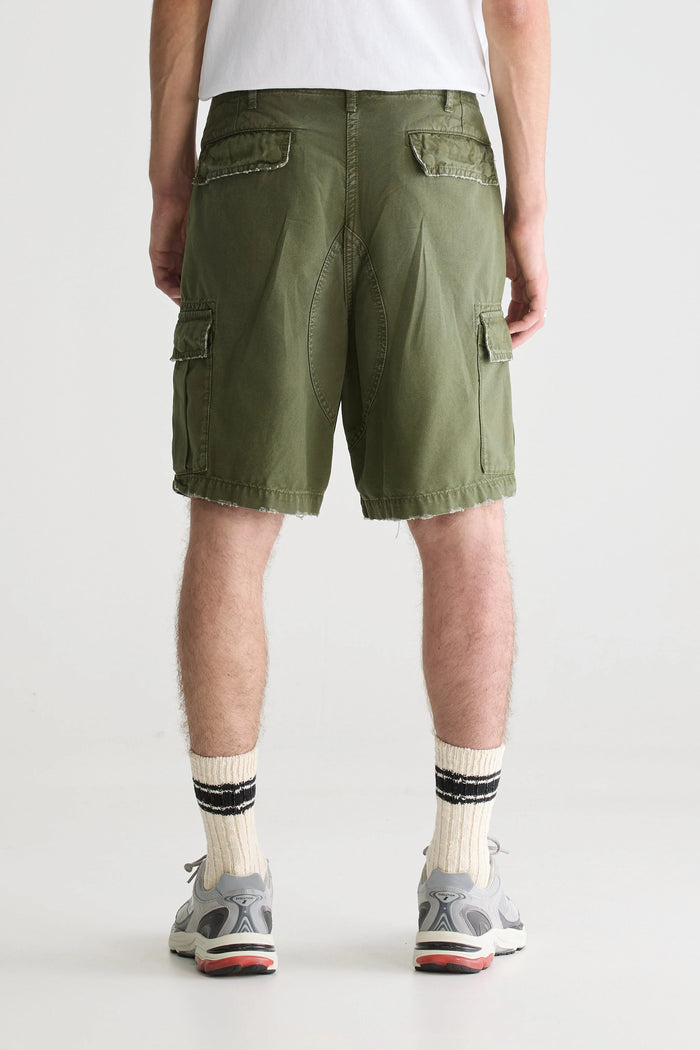 Bellerose Short En Denim Gris-vert Pour Homme