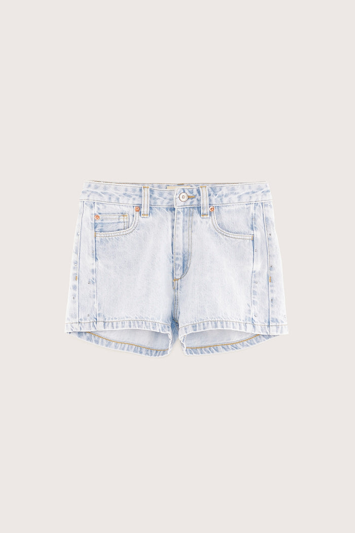 Bellerose Short En Jean Avec Strass Pour Filles