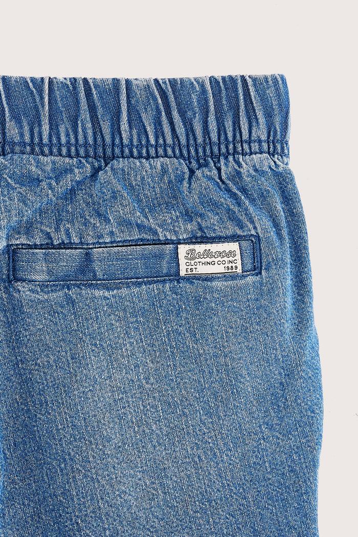 Bellerose Short En Jean Bleu Baggy Pour Garçons