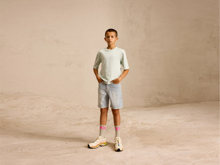 Bellerose Short en jean bleu pour garçons