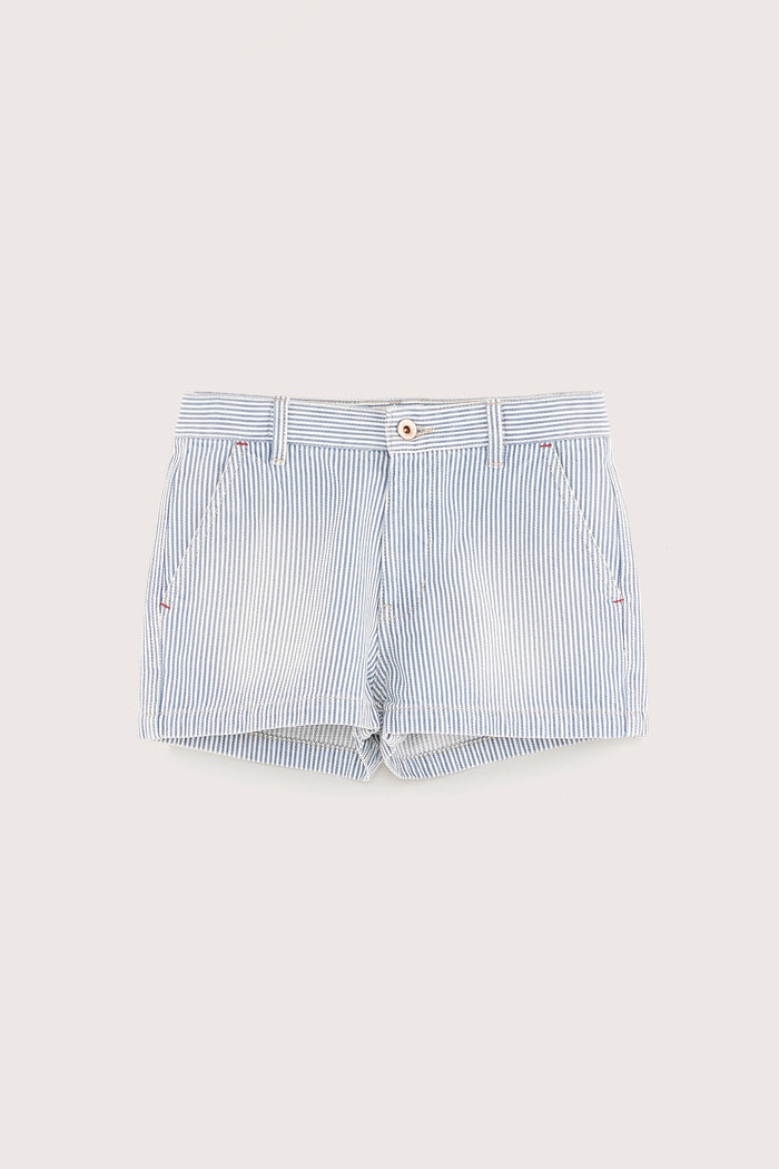Bellerose Short En Jean Rayé Pour Filles