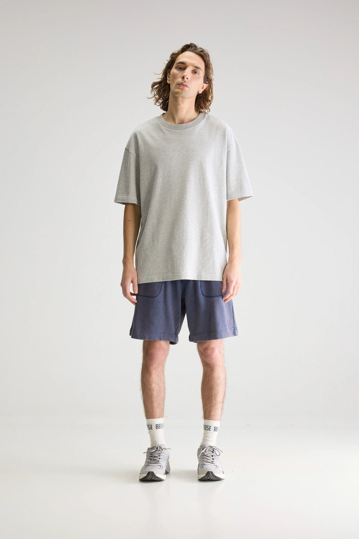 Bellerose Short En Molleton Bleu Pour Homme