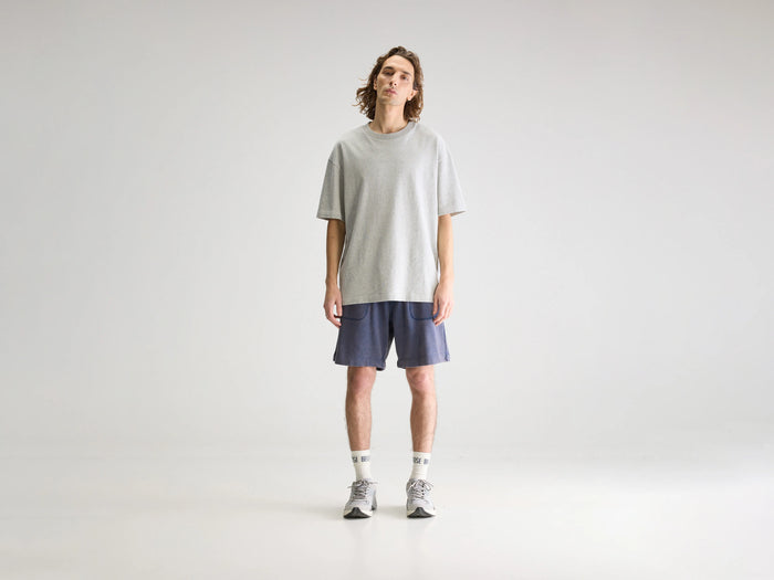 Bellerose Short en molleton bleu pour homme
