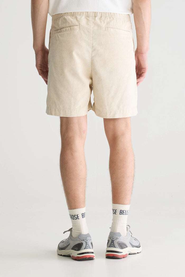 Bellerose Short En Velours Beige Pour Homme
