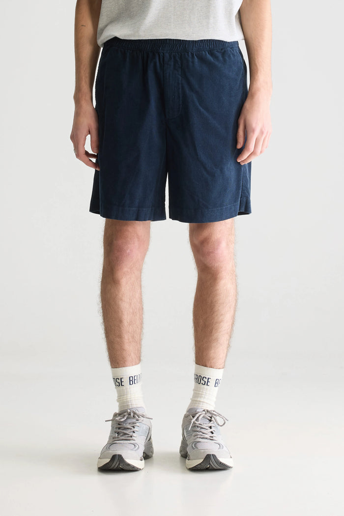 Bellerose Short En Velours Bleu Pour Homme