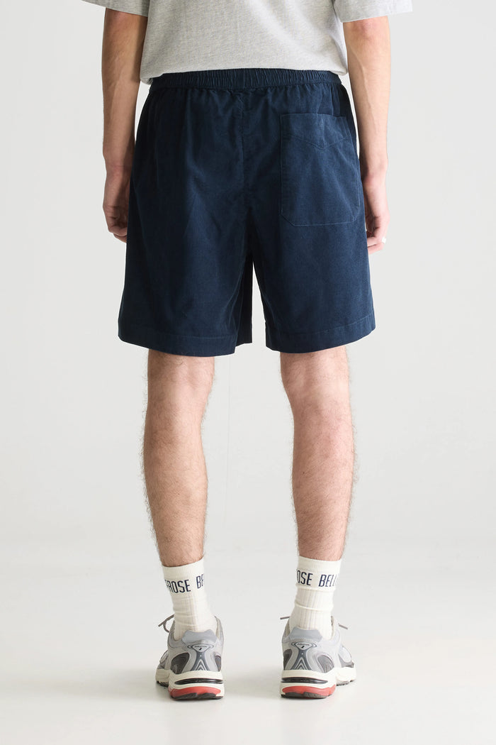 Bellerose Short En Velours Bleu Pour Homme