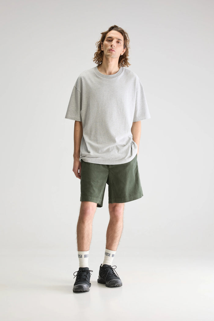 Bellerose Short En Velours Vert Pour Homme