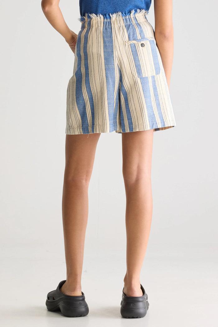 Bellerose Short Paperbag Rayé Pour Femmes