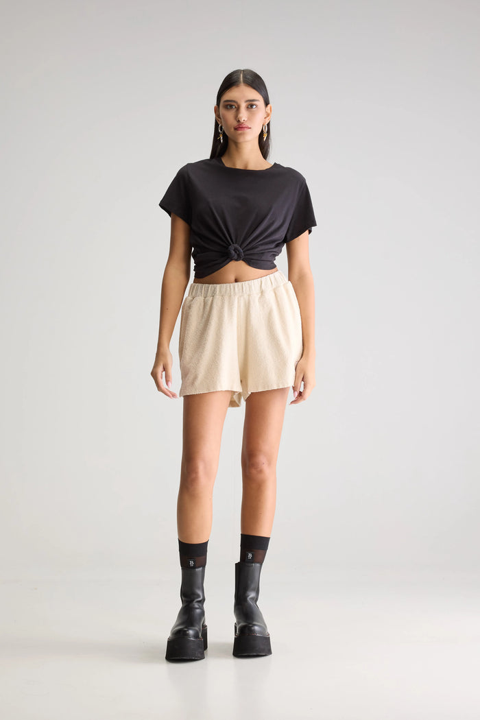 Bellerose Short Terry Écru Pour Femmes