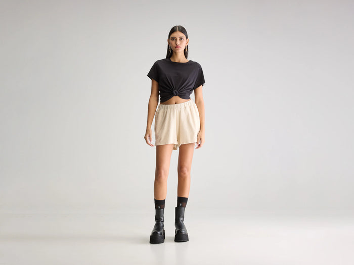 Bellerose Short Terry Écru Pour Femmes