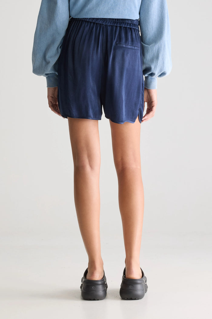 Bellerose Shorts Droits Bleus Pour Femmes