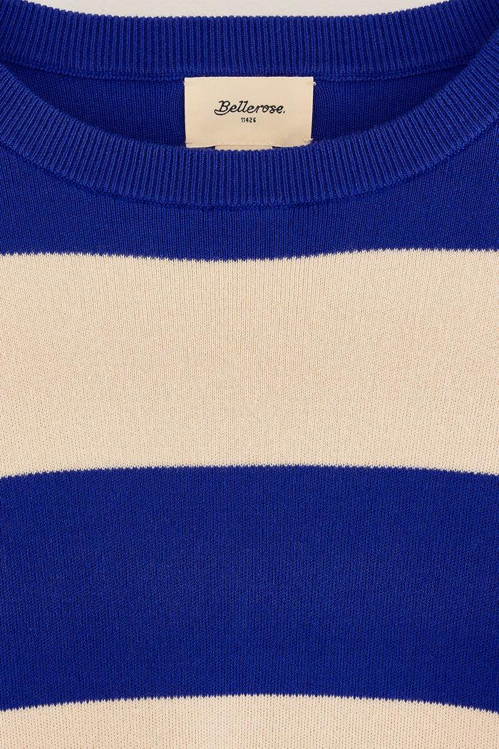 Bellerose Sweatshirt à Col Rond Rayé Pour Garçons