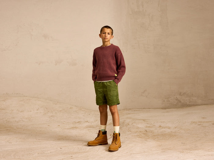 Bellerose Sweatshirt à col rond rouge pour garçons