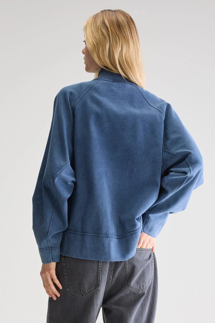 Bellerose Sweatshirt À Zip Bleu Pour Femmes