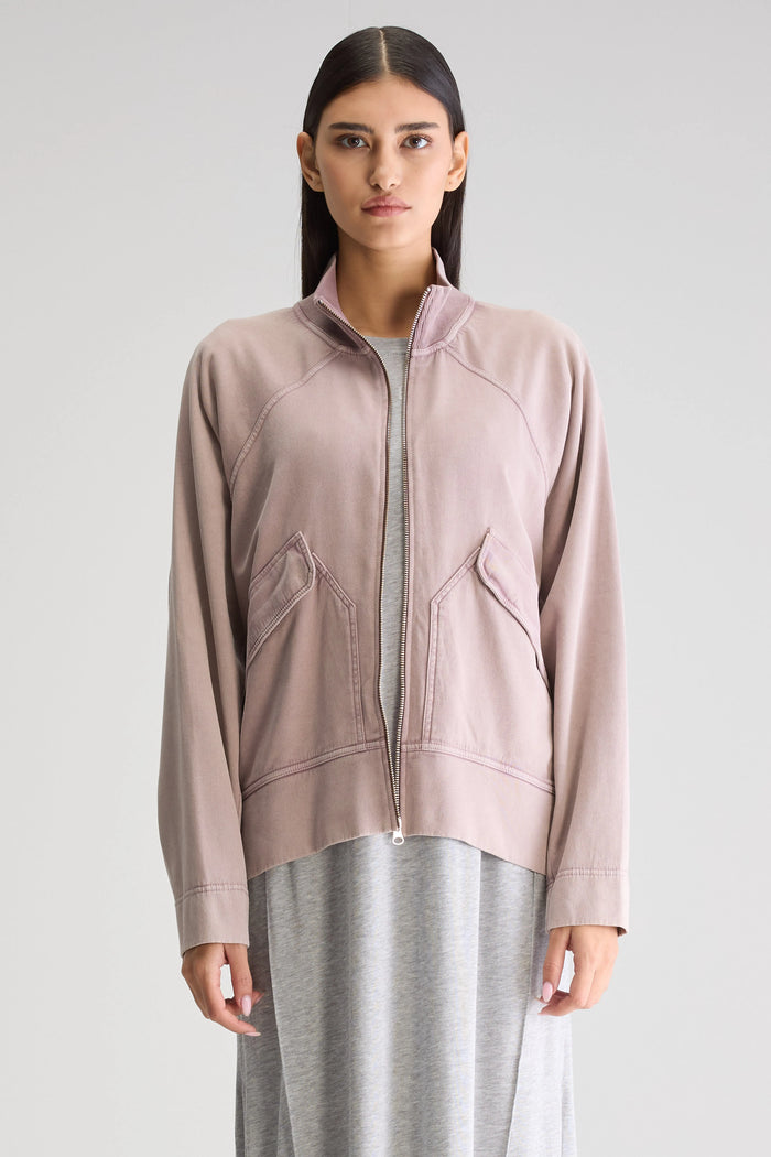 Bellerose Sweatshirt À Zip Lilas Pour Femmes