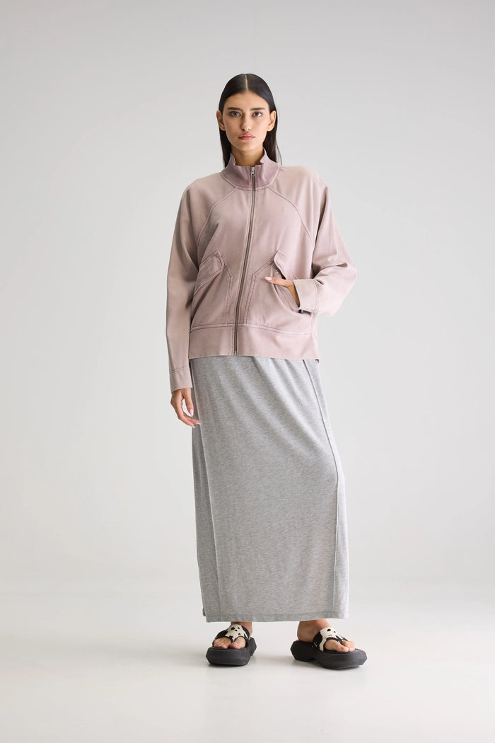 Bellerose Sweatshirt À Zip Lilas Pour Femmes