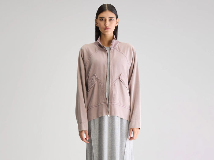 Bellerose Sweatshirt À Zip Lilas Pour Femmes