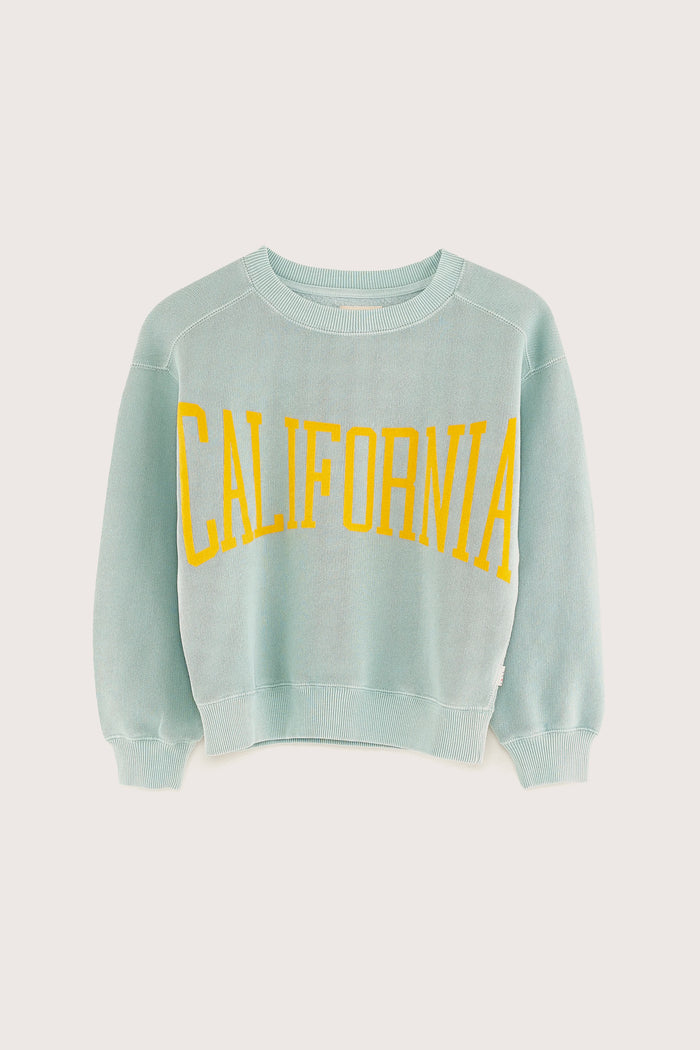 Bellerose Sweatshirt Bleu à Col Rond Pour Filles