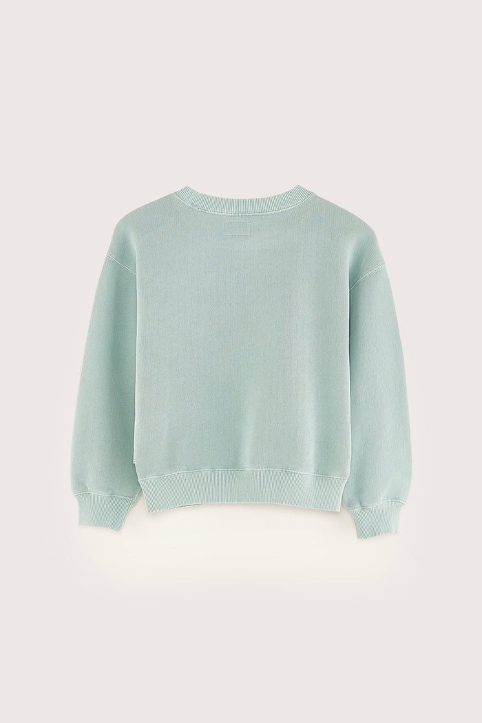 Bellerose Sweatshirt Bleu à Col Rond Pour Filles