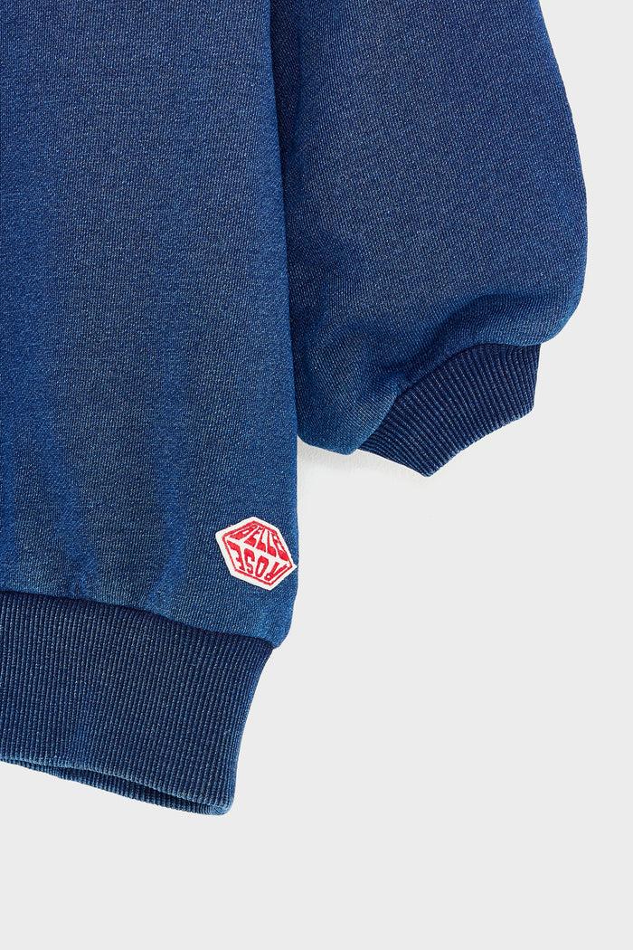 Bellerose Sweatshirt Bleu à Col Rond Pour Filles