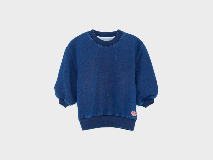 Bellerose Sweatshirt bleu à col rond pour filles