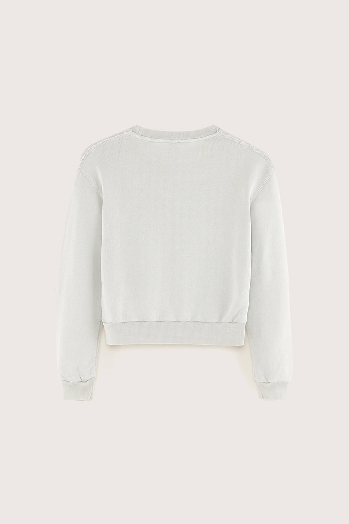 Bellerose Sweatshirt Bleu à Col Rond Pour Filles