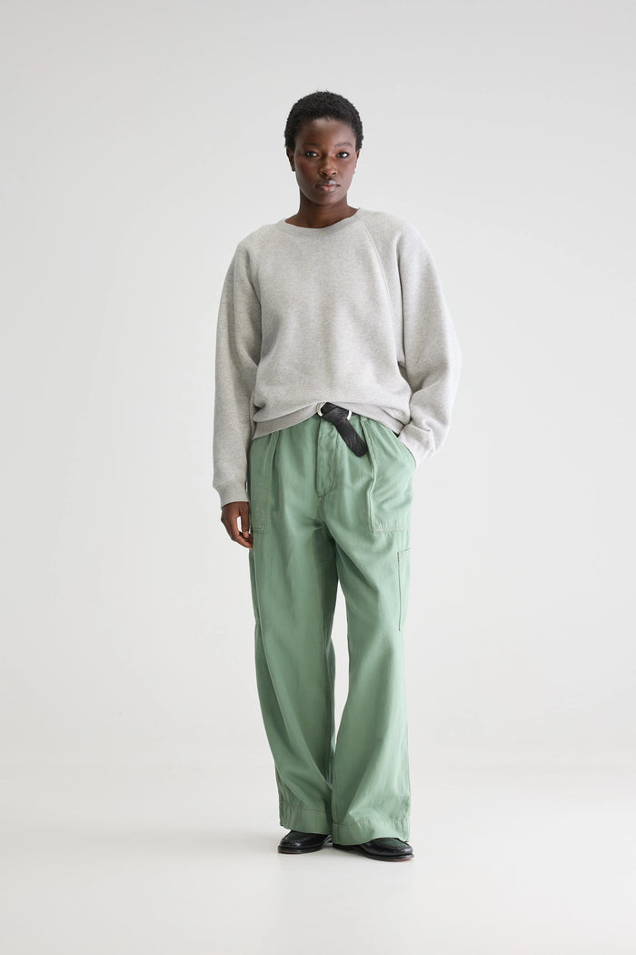 Bellerose Sweatshirt Col Rond Gris Pour Femmes