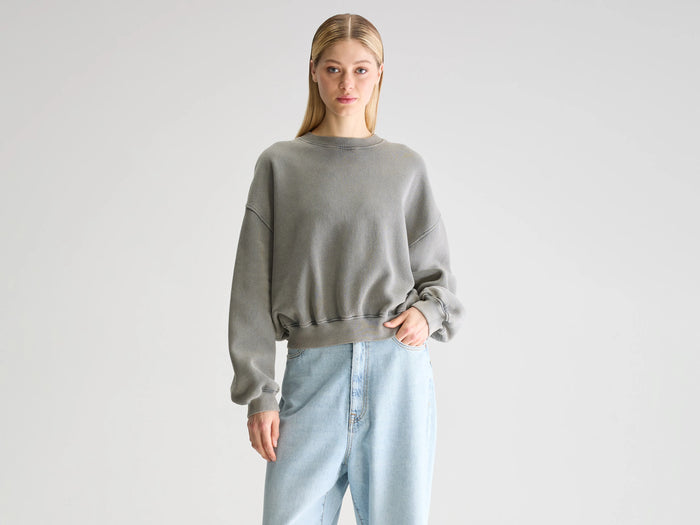 Bellerose Sweatshirt Court Noir Pour Femmes