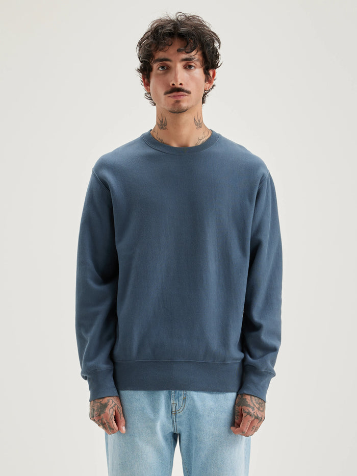 Bellerose Sweatshirt En Coton Bleu Pour Hommes