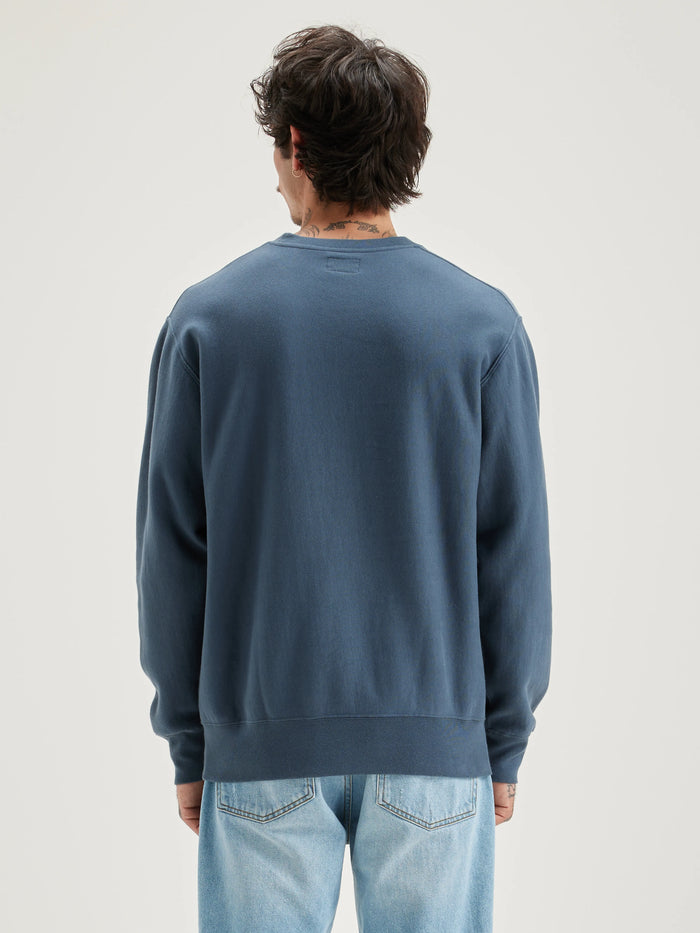 Bellerose Sweatshirt En Coton Bleu Pour Hommes