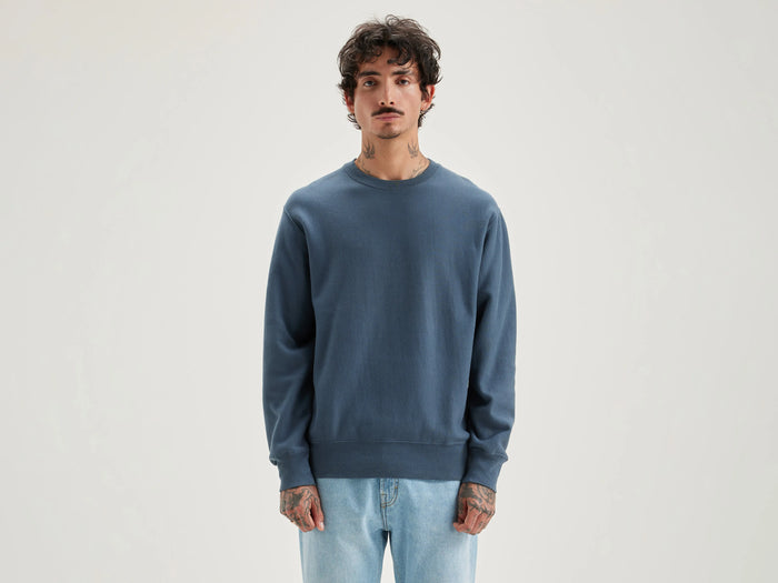 Bellerose Sweatshirt en coton bleu pour hommes