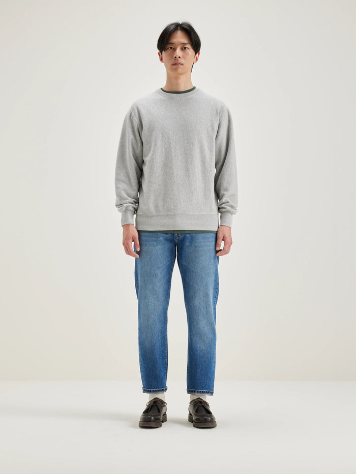 Bellerose Sweatshirt En Coton Gris Pour Hommes