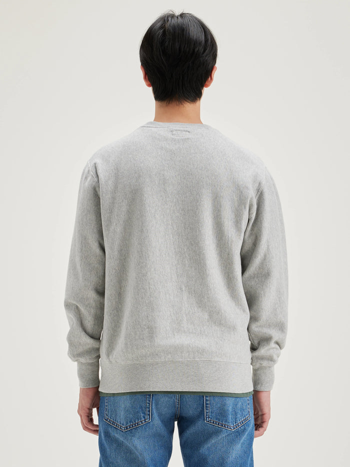 Bellerose Sweatshirt En Coton Gris Pour Hommes