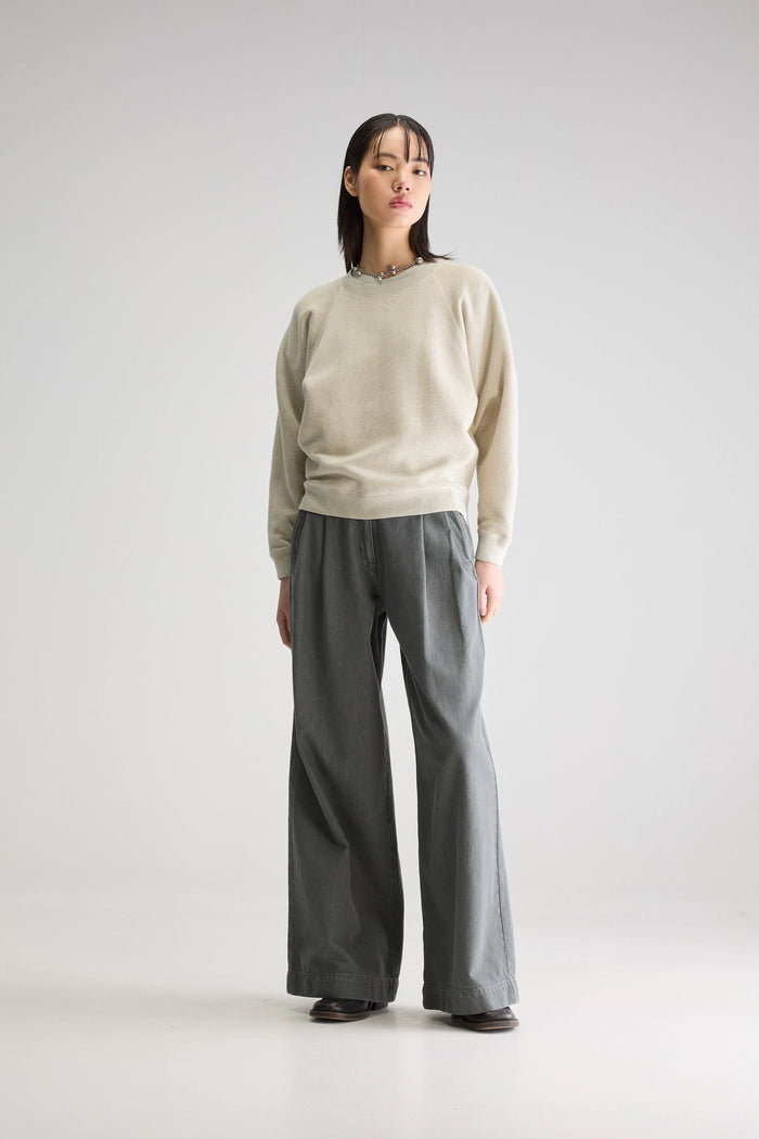Bellerose Sweatshirt En Polaire Gris Pour Femmes