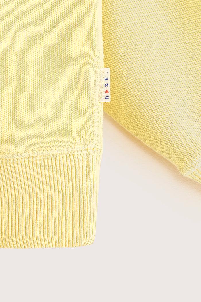 Bellerose Sweatshirt Jaune à Col Rond Pour Filles