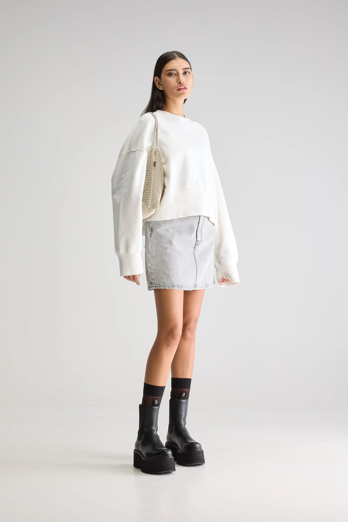 Bellerose Sweatshirt Oversize Blanc Pour Femmes