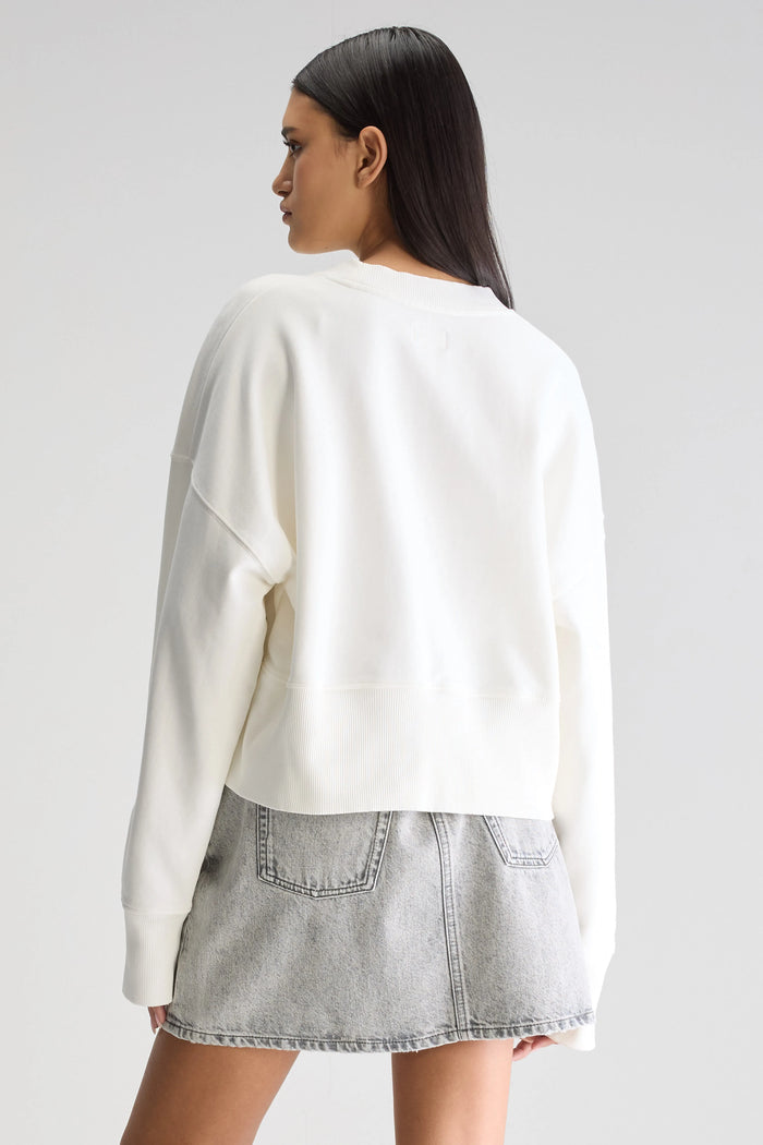 Bellerose Sweatshirt Oversize Blanc Pour Femmes