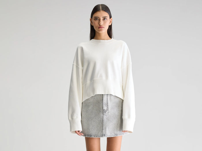 Bellerose Sweatshirt Oversize Blanc Pour Femmes