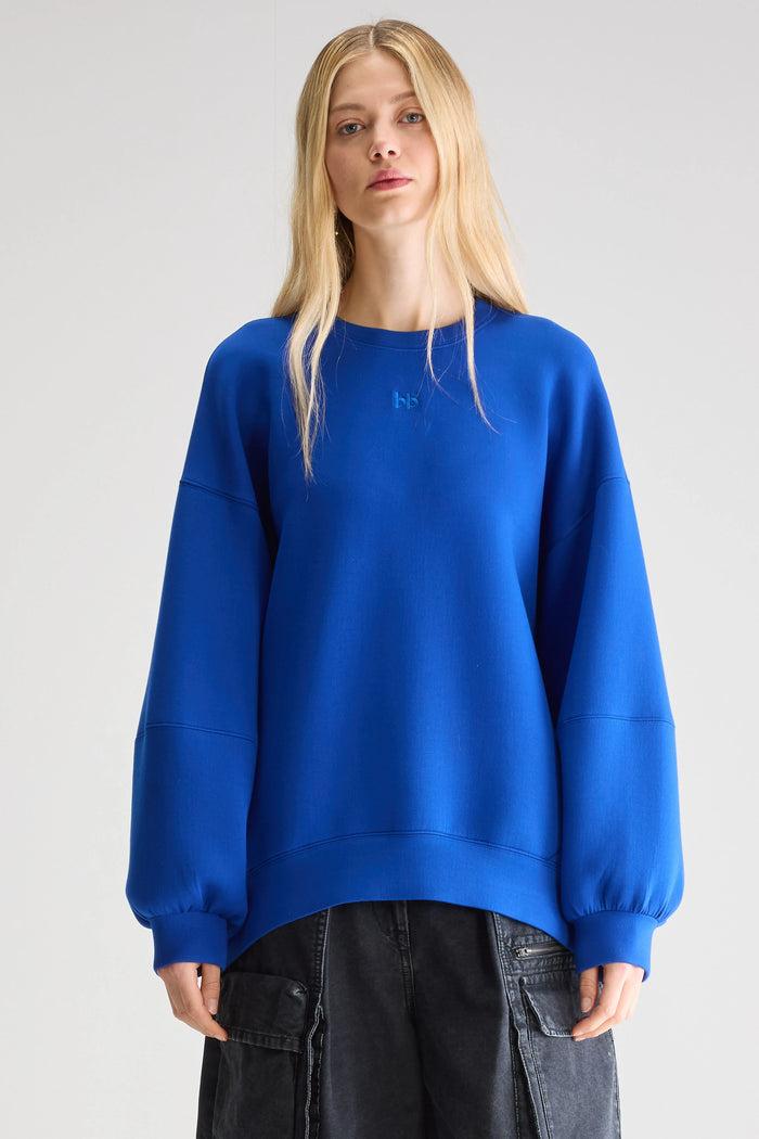 Bellerose Sweatshirt Oversize Bleu Pour Femmes