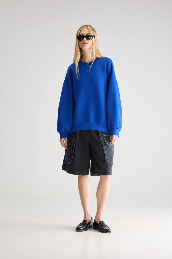 Bellerose Sweatshirt Oversize Bleu Pour Femmes