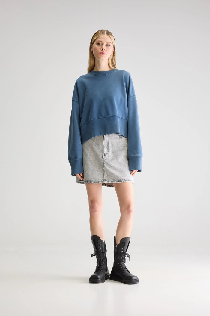 Bellerose Sweatshirt Oversize Bleu Pour Femmes